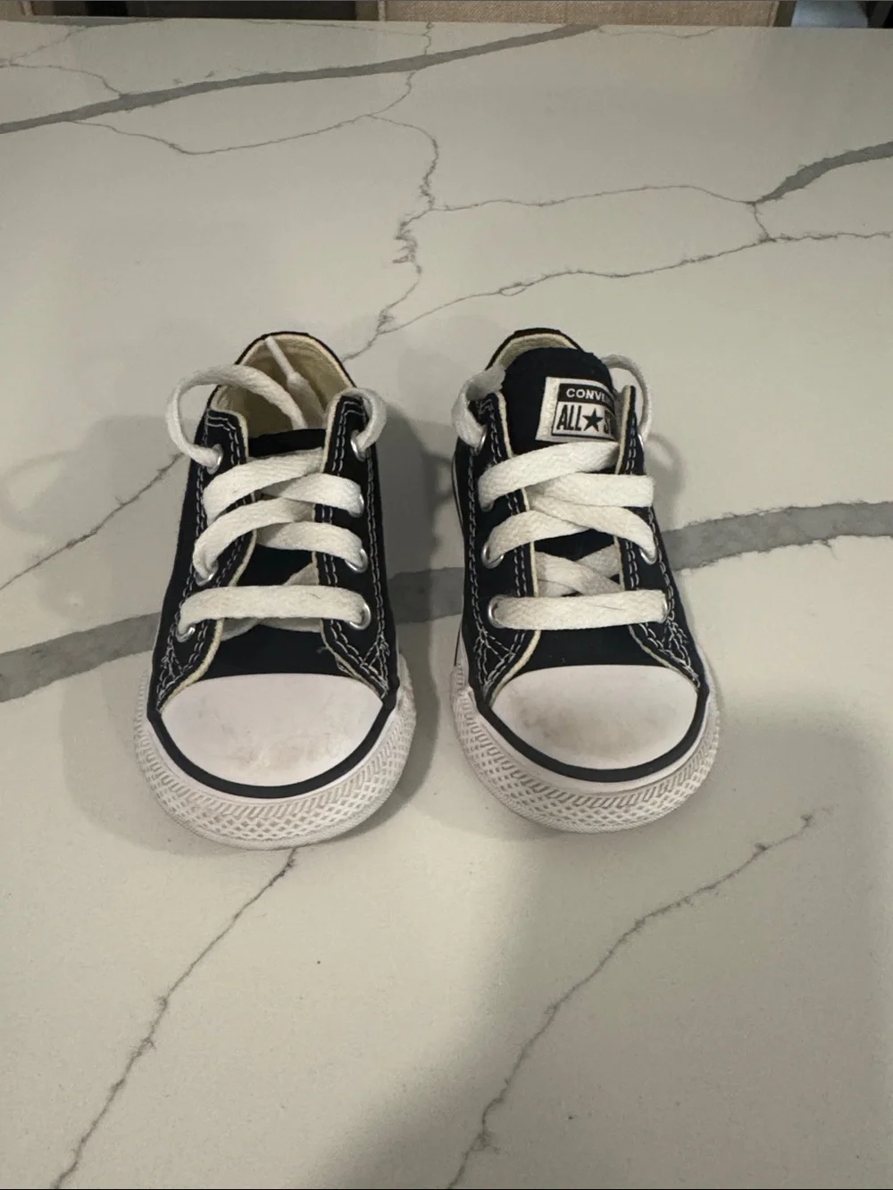 Converse toddler Black and White Low Top Sneakers
